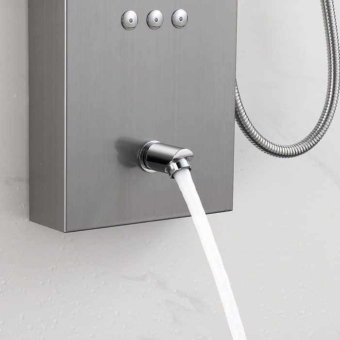 Wall mounted shower panel with fixed shower head - SL908O 15