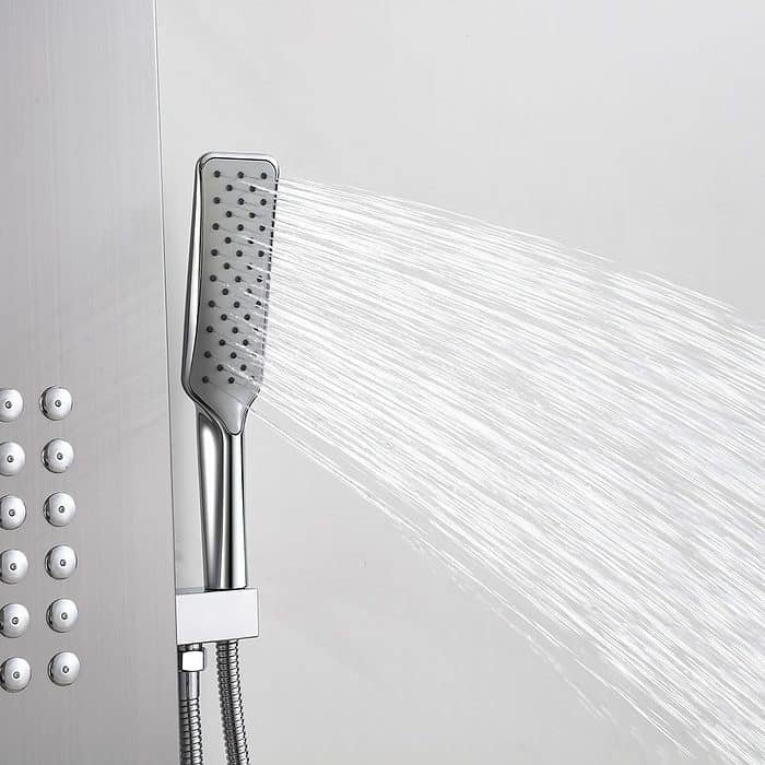 Wall mounted shower panel with fixed shower head - SL908O 15