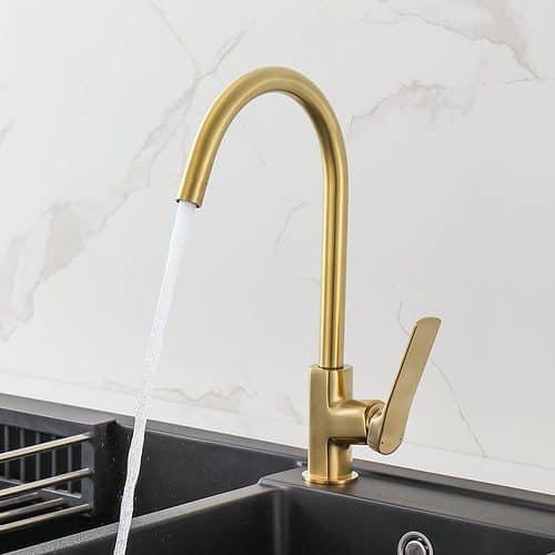 Single handle kitchen bar faucet - brushed gold - K551 03 30 1