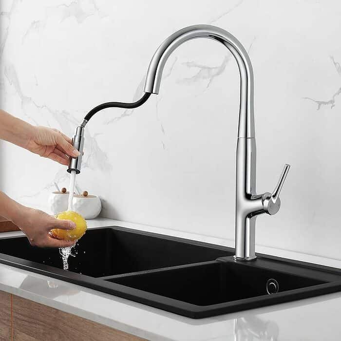 High arc single handle pull down kitchen faucet - K543 01