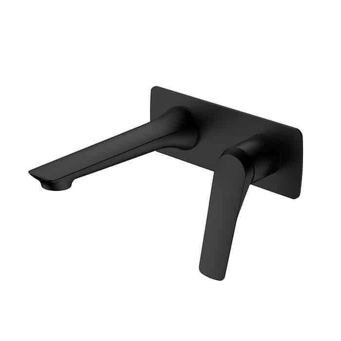 Single lever wall mounted wash basin tap - b050 27 31 1 - matte black