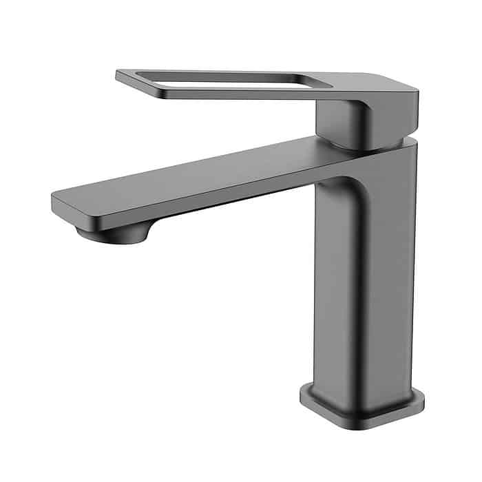 Rectangle bathroom basin faucet with hollow handle