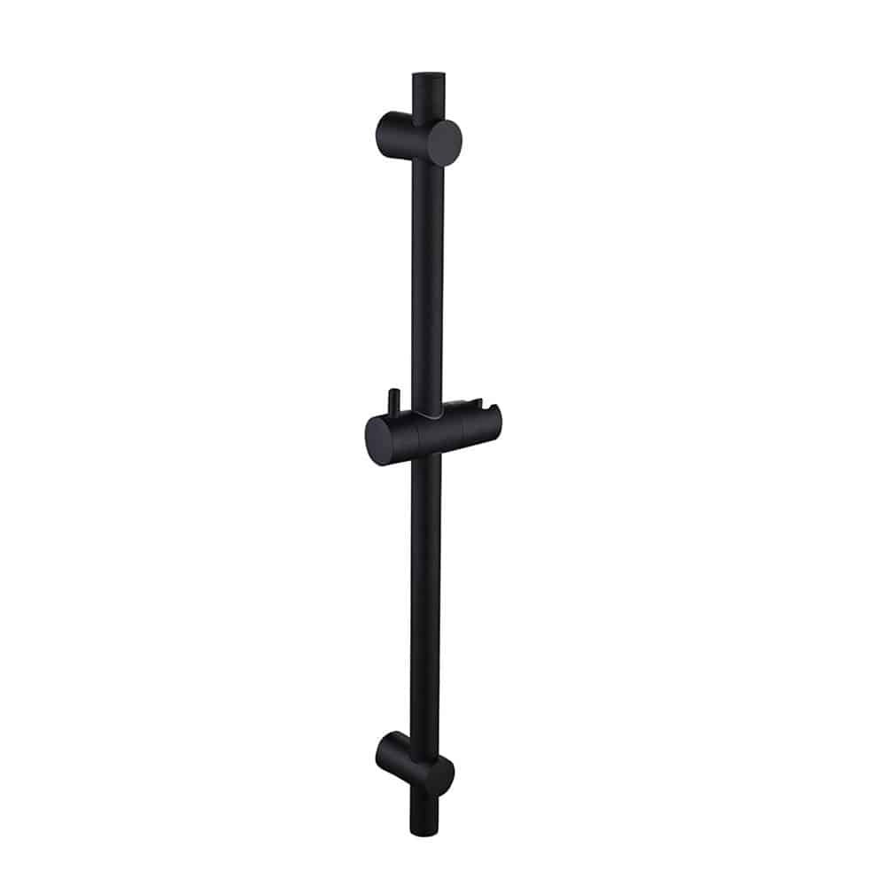 Matte black wall mount shower slide bar - AC028 03