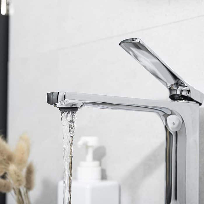 Chrome tall mono basin mixer tap - B551 02 01 1 -4