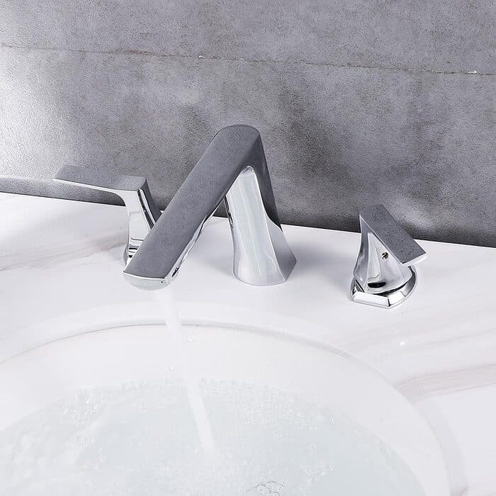 Chrome widespread bathroom sink faucet - B551 04 01 1 -1