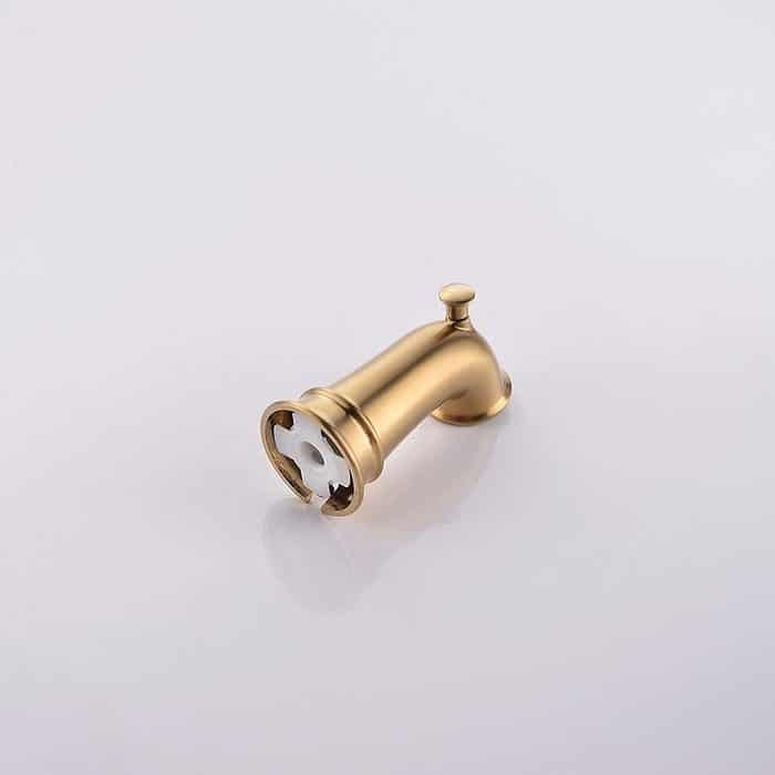 Brushed gold wall mounted tub spout with diverter -deatil-1- C129 01