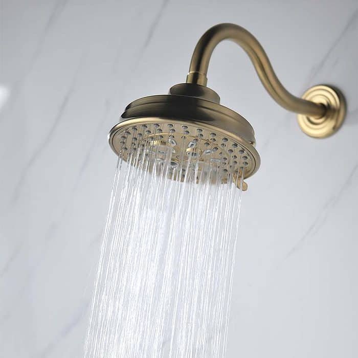 Brushed gold multi function shower head -full- H299 02