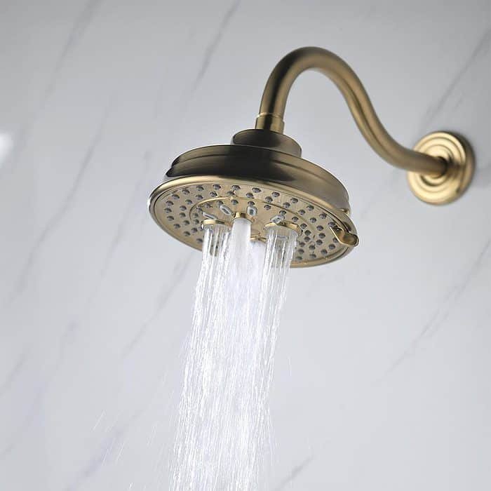 Brushed gold multi function shower head -shampoo rinsing spray with massage- H299 02