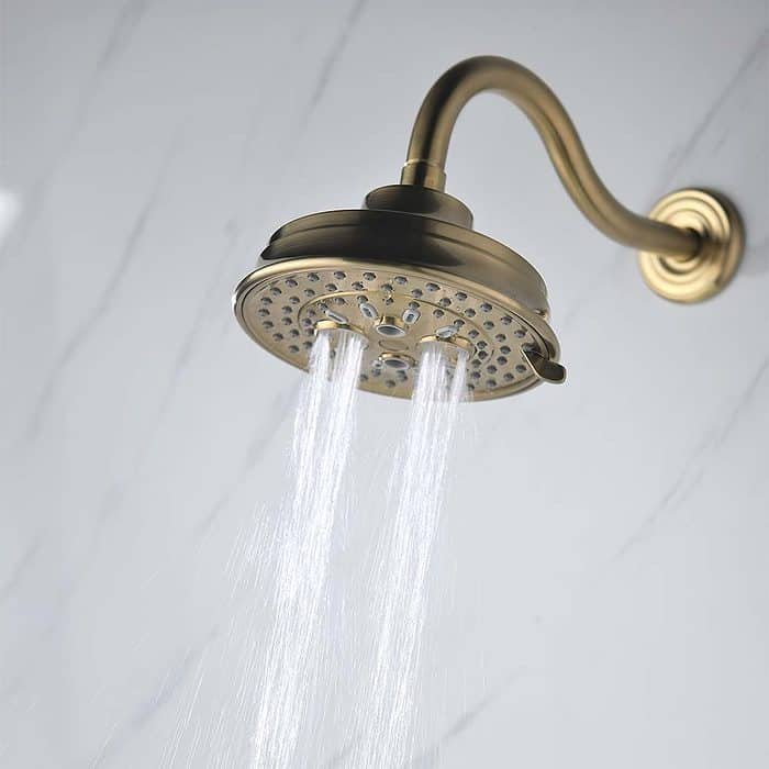 Brushed gold multi function shower head -shampoo rinsing spray- H299 02