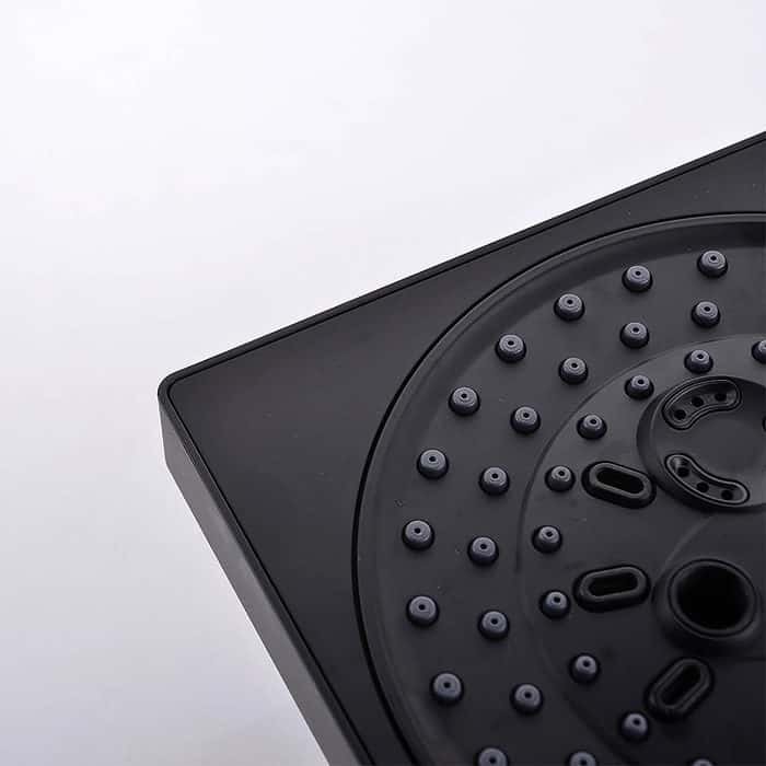 7 function square rainfall shower head -detail- H300 01