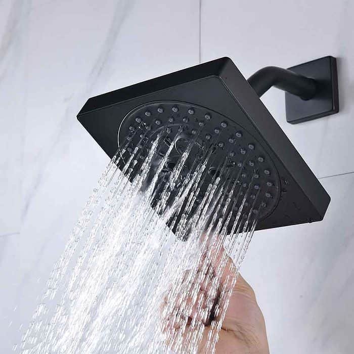 7 function square rainfall shower head -full- H300 01