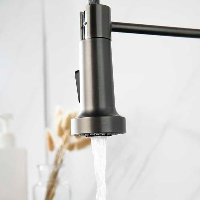 ingle handle spring kitchen faucet-K102F 01