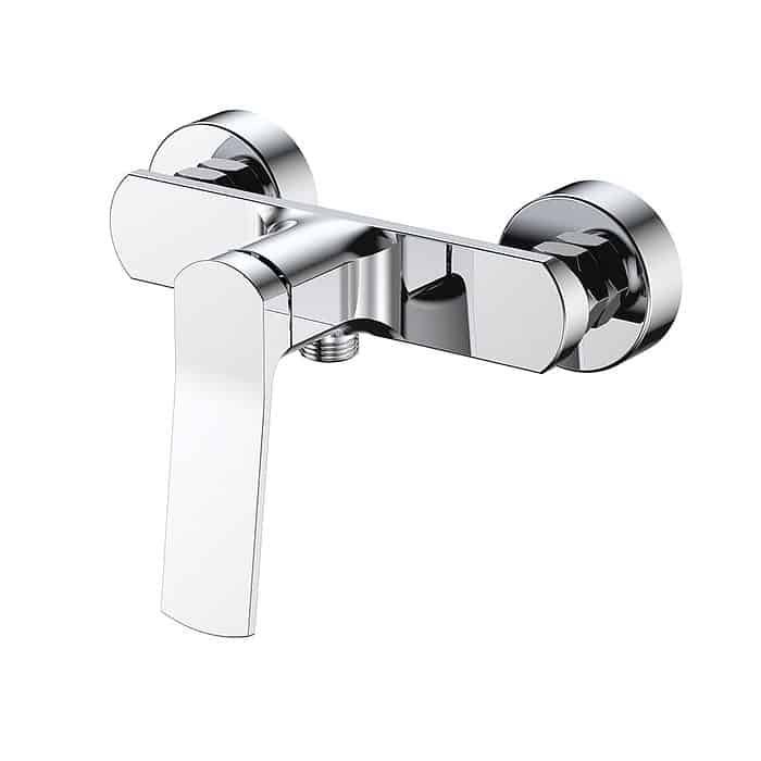 Chrome exposed bath shower mixer - SO551 11 01 1 - white background