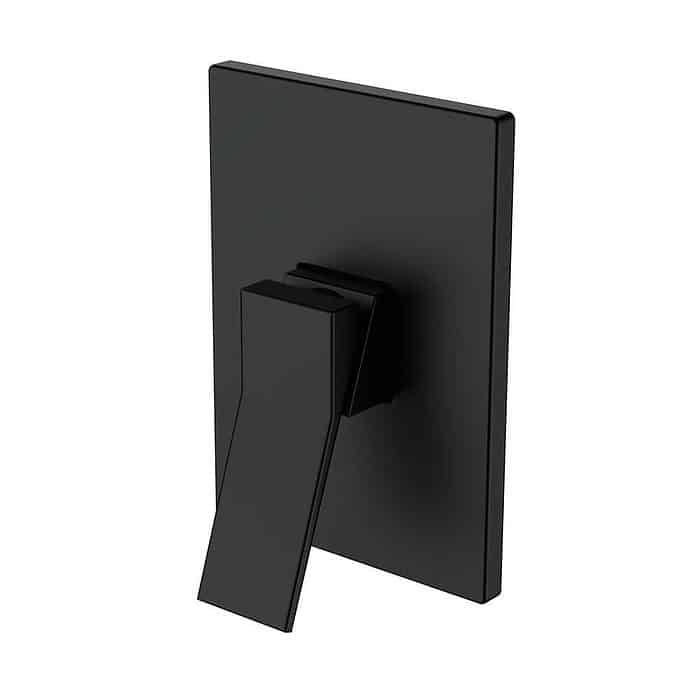 Matte black square concealed shower mixer - SO613 21 31 1