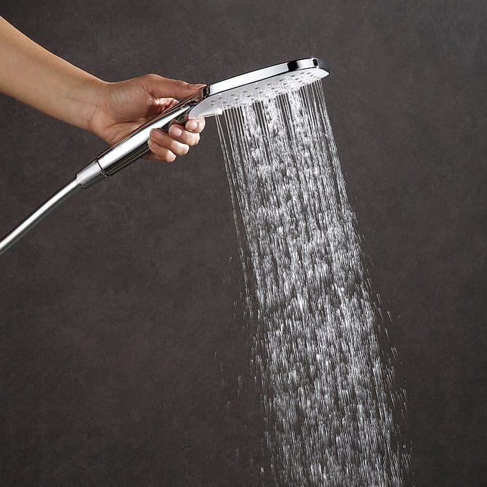 Exposed pipe shower system with tub filler - hand shower - SC703 13 01 1