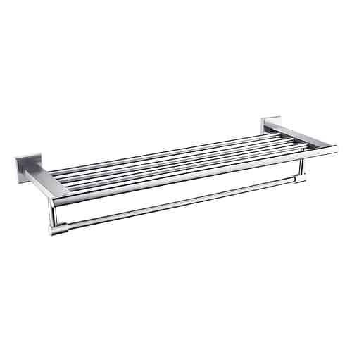 Square wall hanging towel rack -chrome- A008 03