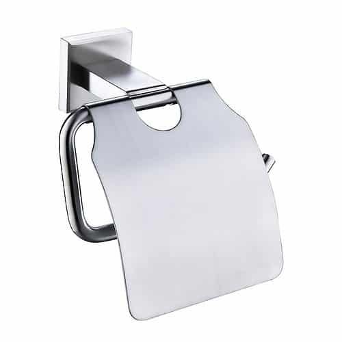 Wall mounted toilet paper holder with cover -chrome- A008 05