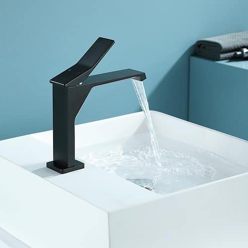 Waterfall hot and cold basin mixer -waterflow2- B601 01