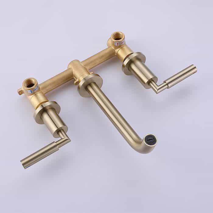 Wall mounted brass concealed basin mixer -spout- B671 06