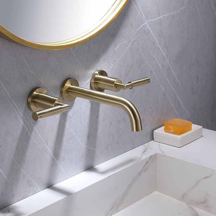 Wall mounted brass concealed basin mixer - B671 06 - Image 2