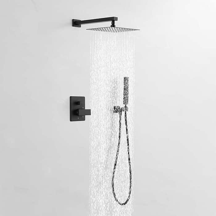 Square concealed shower mixer with pressure balance valve-opening - S008 16