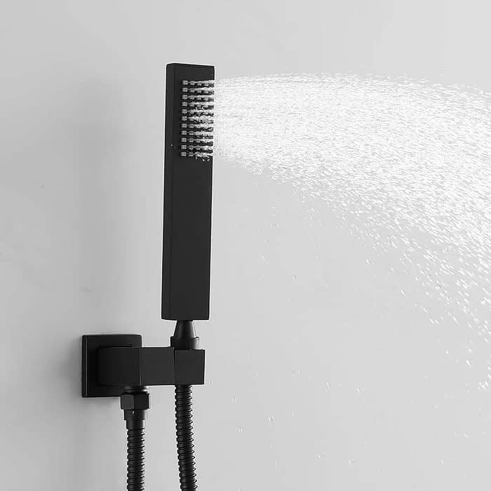 Square concealed shower mixer with pressure balance valve-handheld-opening- S008 16