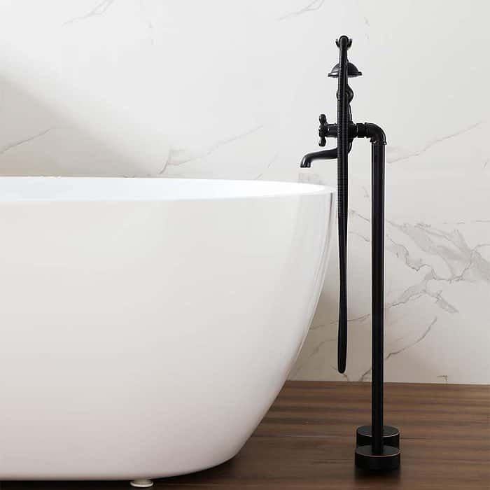 Retro ORB floor mounted bath shower -figure- S125 04