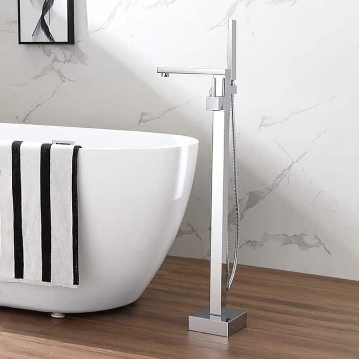 Square modern floor standing bath shower -figure2- S128 23