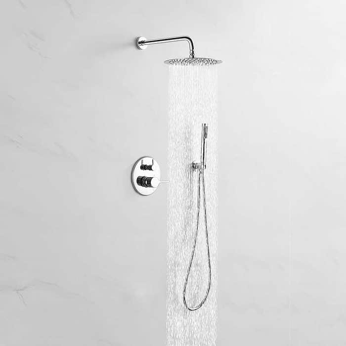 Wall mounted round concealed pressure balance shower mixer -figure-S133A 02