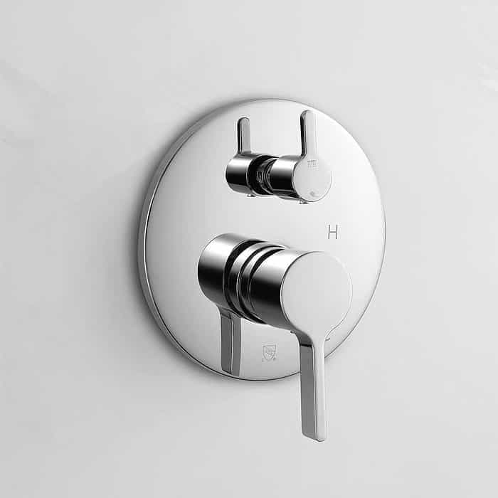 Wall mounted round concealed pressure balance shower mixer -valve-mounted- S133A 02