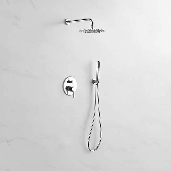 Wall mounted round concealed pressure balance shower mixer - S133A 02