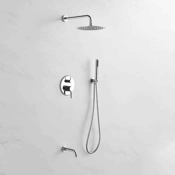 Wall mounted pressure balance concealed mixer shower set - S133A 03