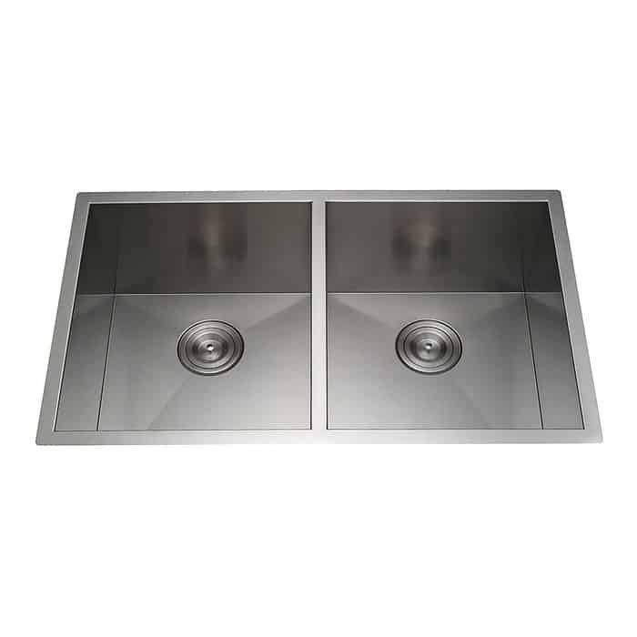 Equal double bowl stainless steel undermount sink - SRH321910-1