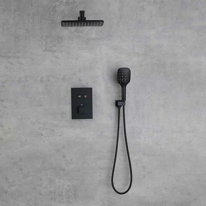 Thermostatic black concealed shower set -figure- SC701 22