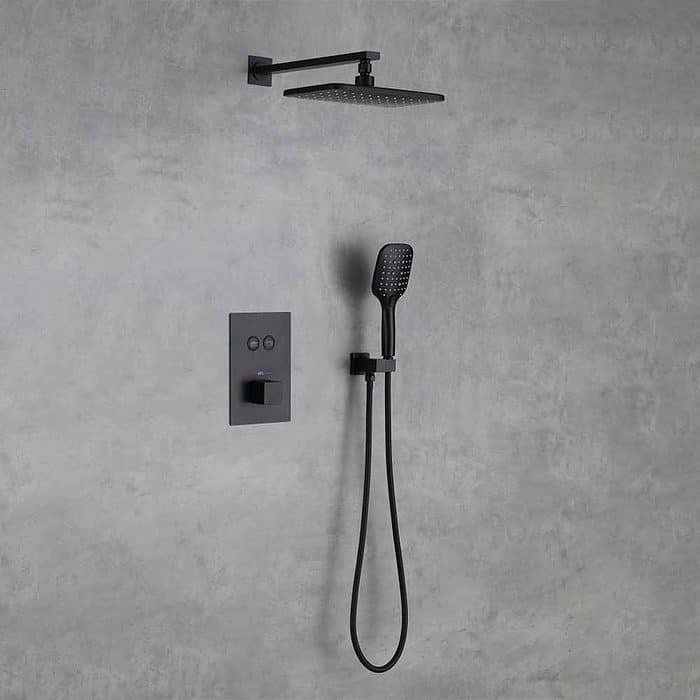 Thermostatic black concealed shower set - SC701 22 31 1