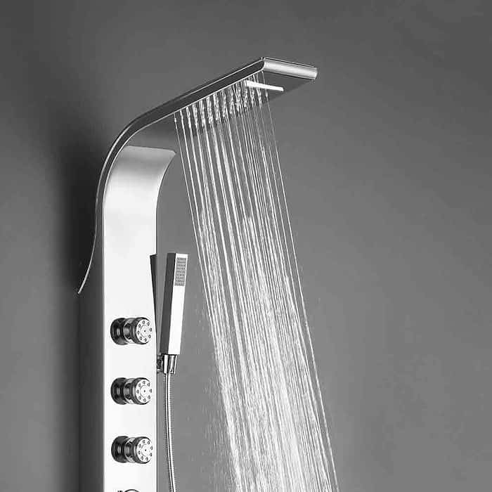 Chrome finish shower tower with jets-showerhead-spray- SL907O 14