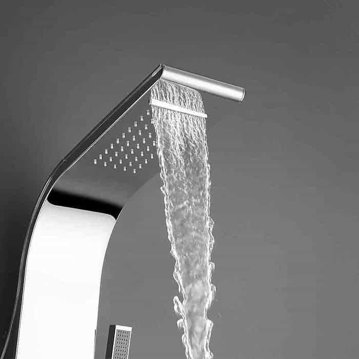 Chrome finish shower tower with jets-showerhead-waterfall- SL907O 14