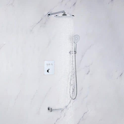 Chrome concealed shower set with tub spout - SO707 23 01 1 - 9