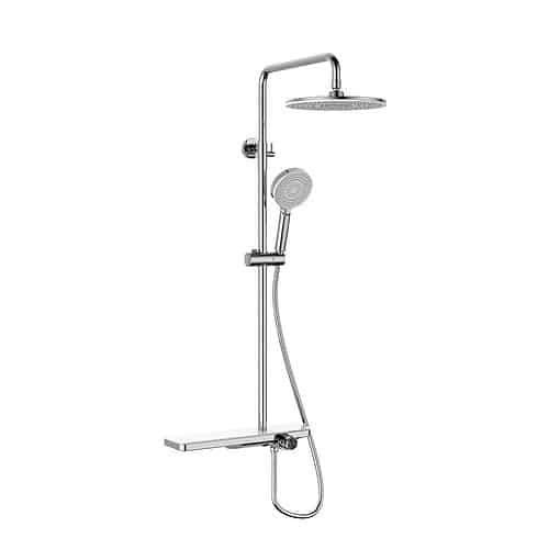 Chrome one piece exposed shower units with multil spouts - SO728B 13