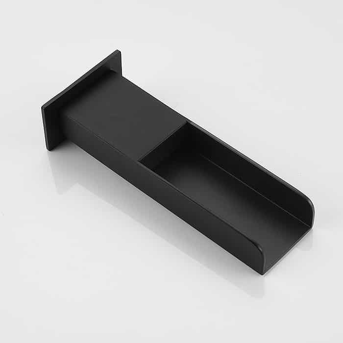 Matte black wall mounted cloakroom waterfall tap - B695C 28 31 1 - 5