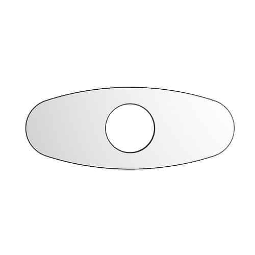 Round type deck plate for basin faucet - chrome finish - AC065 01 01 2