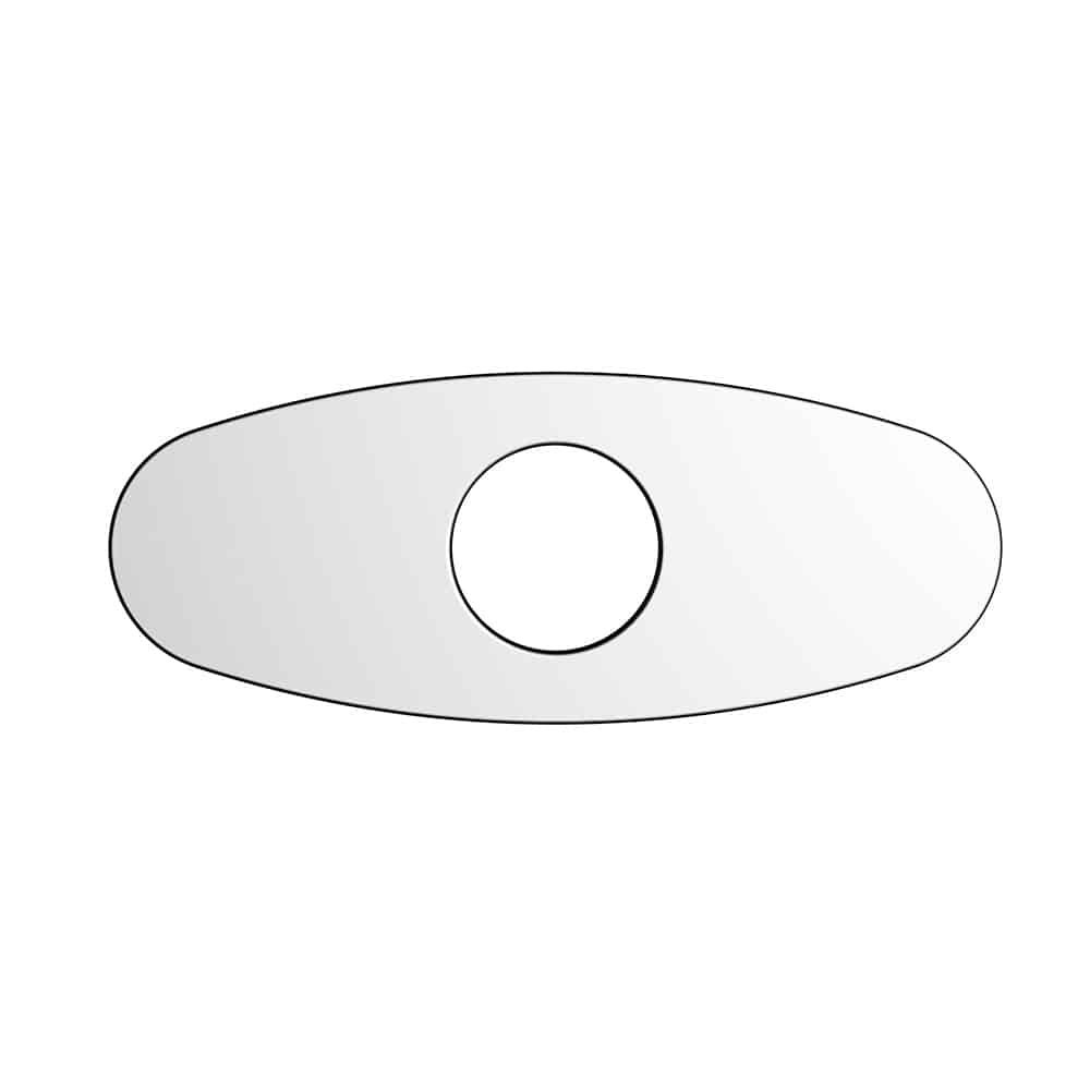 Round type deck plate for basin faucet - chrome finish - AC065 01 01 2