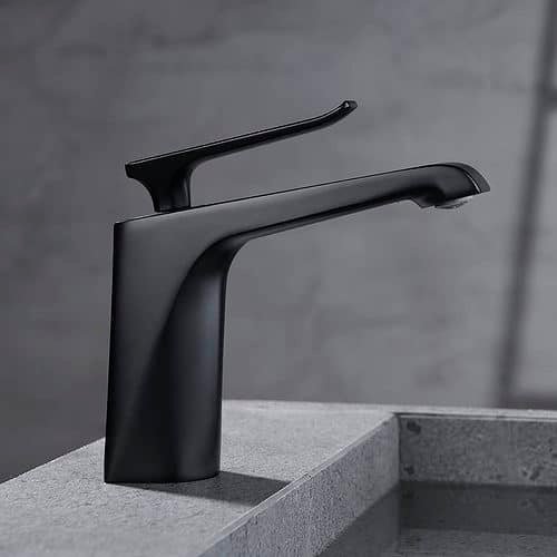 Sinlge lever monobloc wash hand basin tap - matte black - B044 01 31 1 - 4