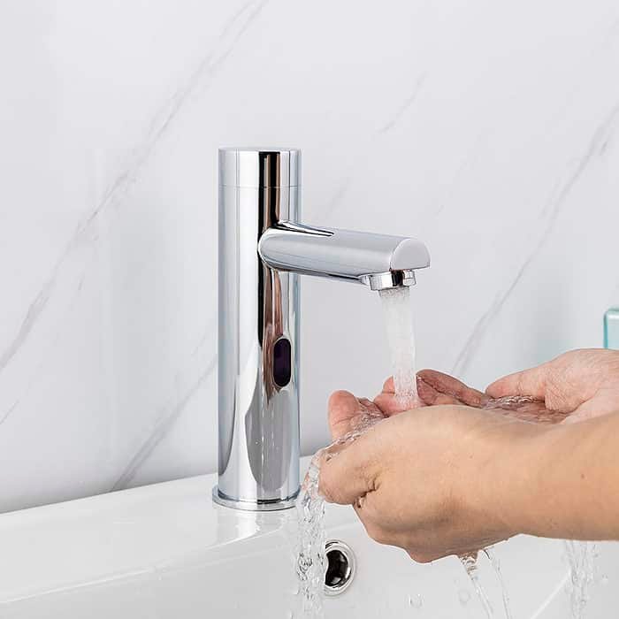 Chrome deck mounted hands free bathroom tap - B250 14 01 1 - 4