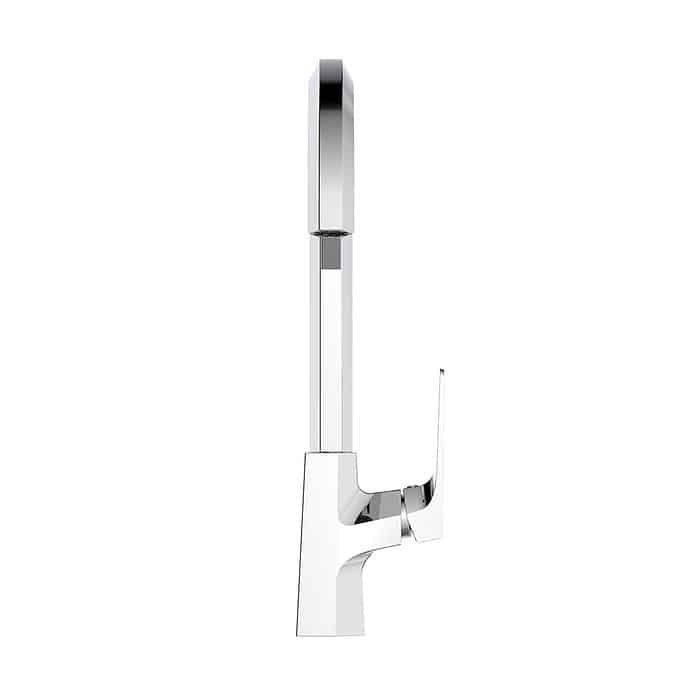 Geometric style single handle bar faucet - Kelsie bathroom collection - chrome finish - white background - K043 03 01 1 - 4