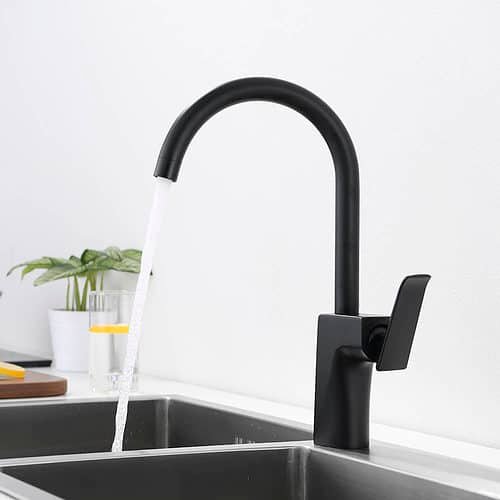 single hole modern bar faucet - matte black - K044 03 31 1 - 2