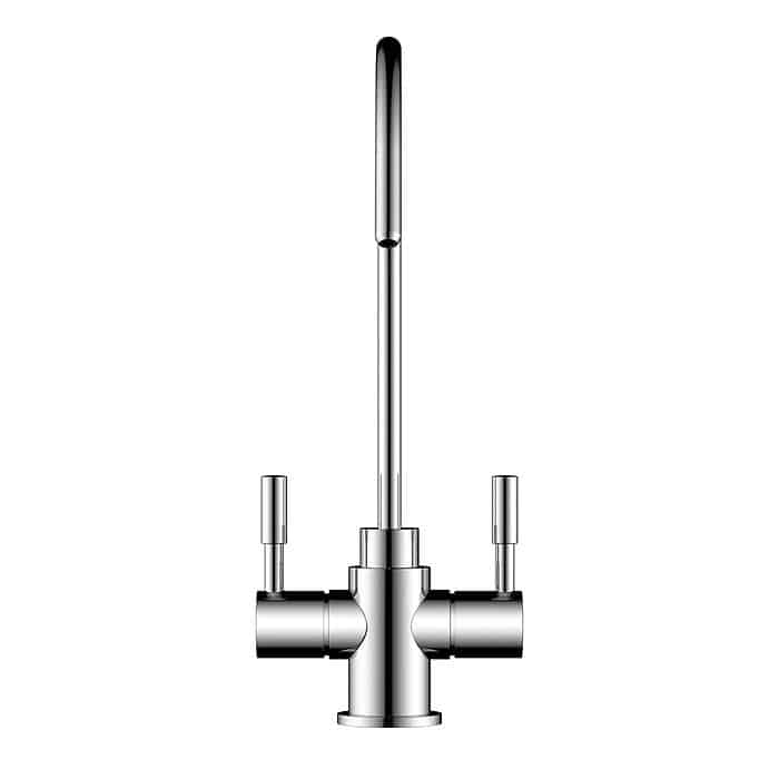 Dual handle hot and cold water filter kitchen tap - chrome - K681 06 01 1 - 1