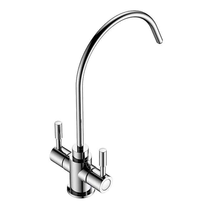 Dual handle hot and cold water filter kitchen tap - chrome - K681 06 01 1 - 3