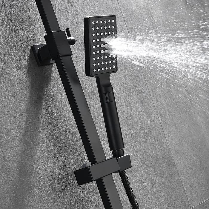 Surface mounted shower with exposed pipework - matte black - SO044A 13 31 1 - 5