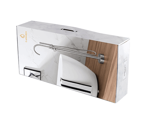 free standing bath filler tap packing outside - color box